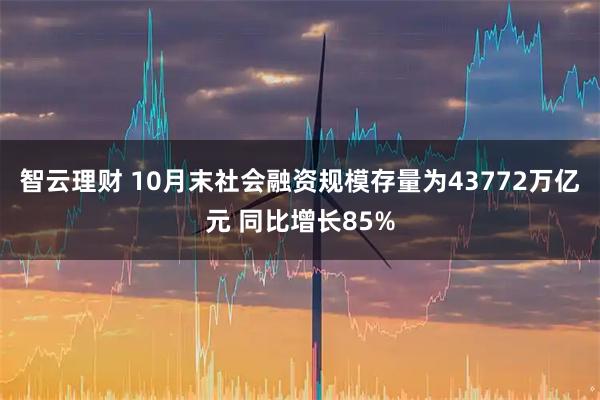 智云理财 10月末社会融资规模存量为43772万亿元 同比增长85%